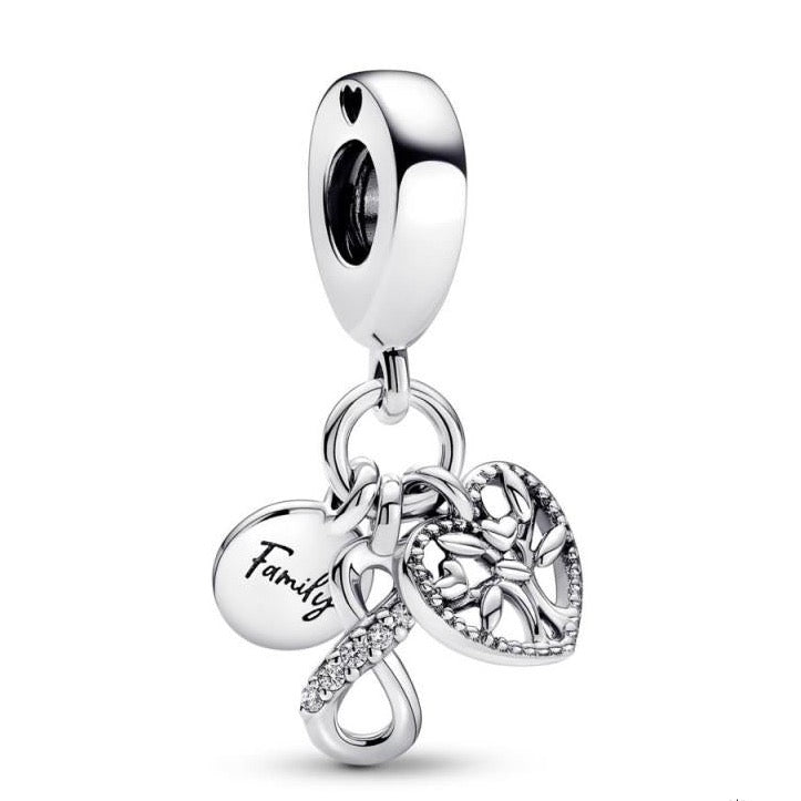 D1812 Infinity Tree Charm Pendant