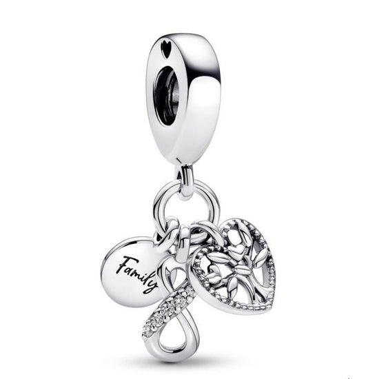 D1812 Infinity Tree Charm Pendant