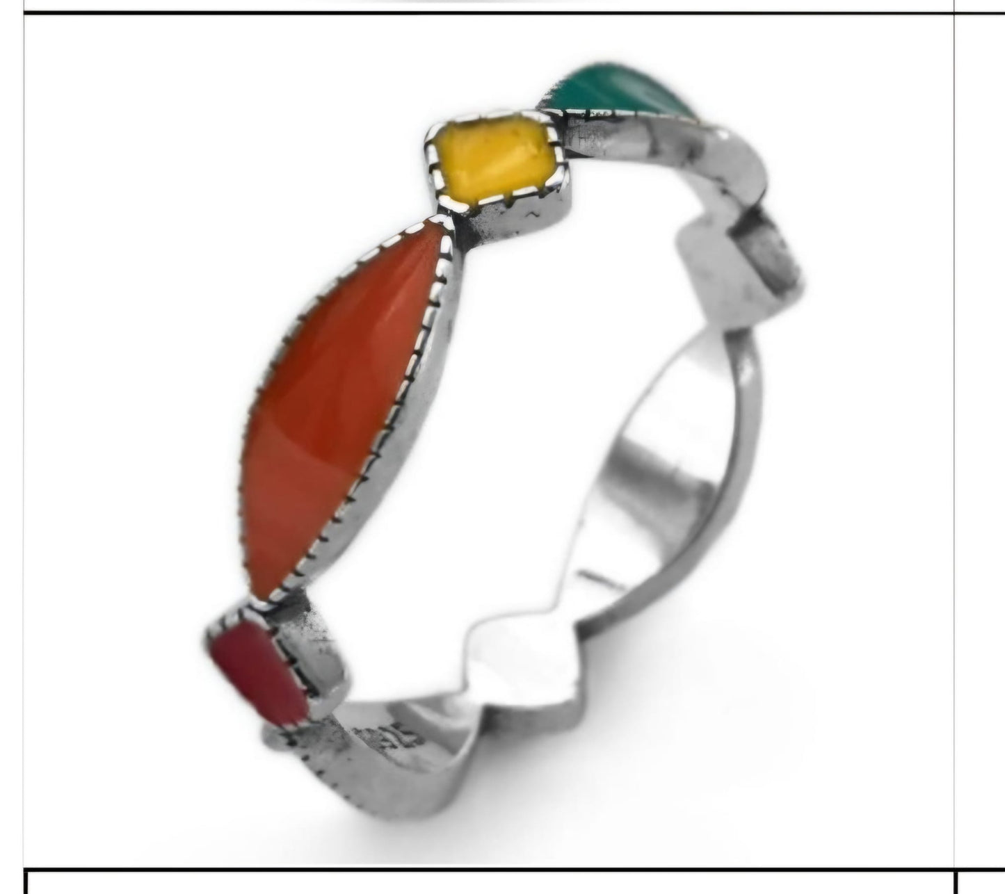 R918 Anillo Elegante Multicolor