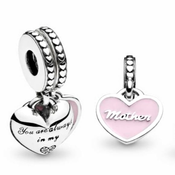 D1815 Mother Daughter Heavy Charm Pendant