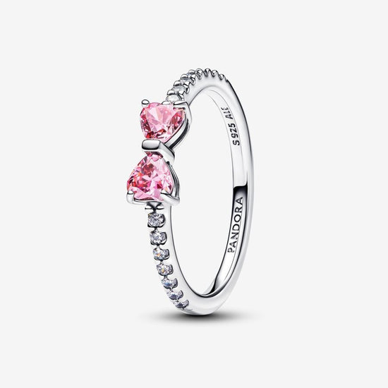 R1021 Pink bow ring