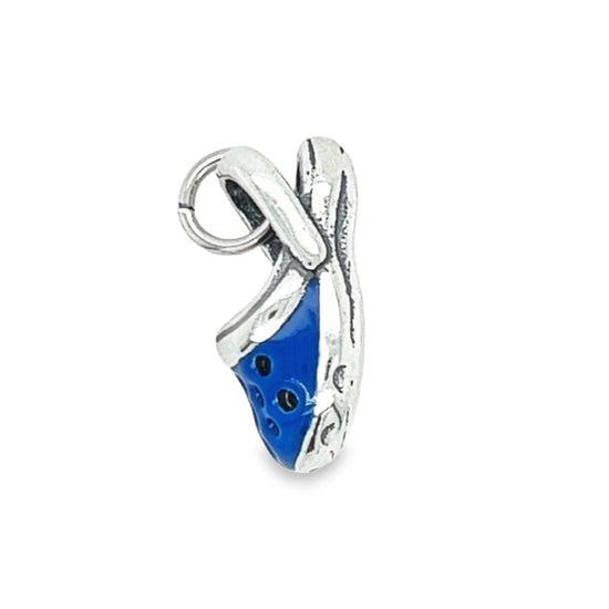 D1213 Blue Crock Pendant