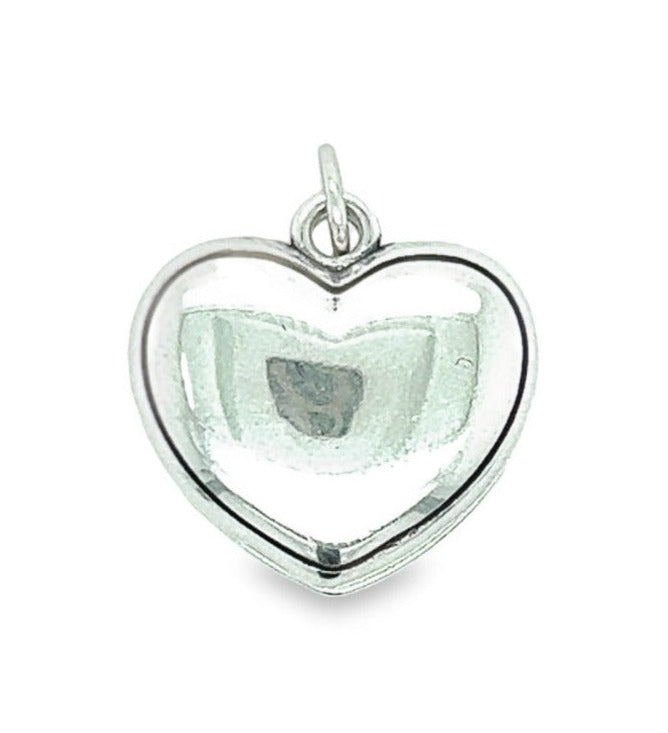 D1174 Light Blue Ornate Heart Locket Charm