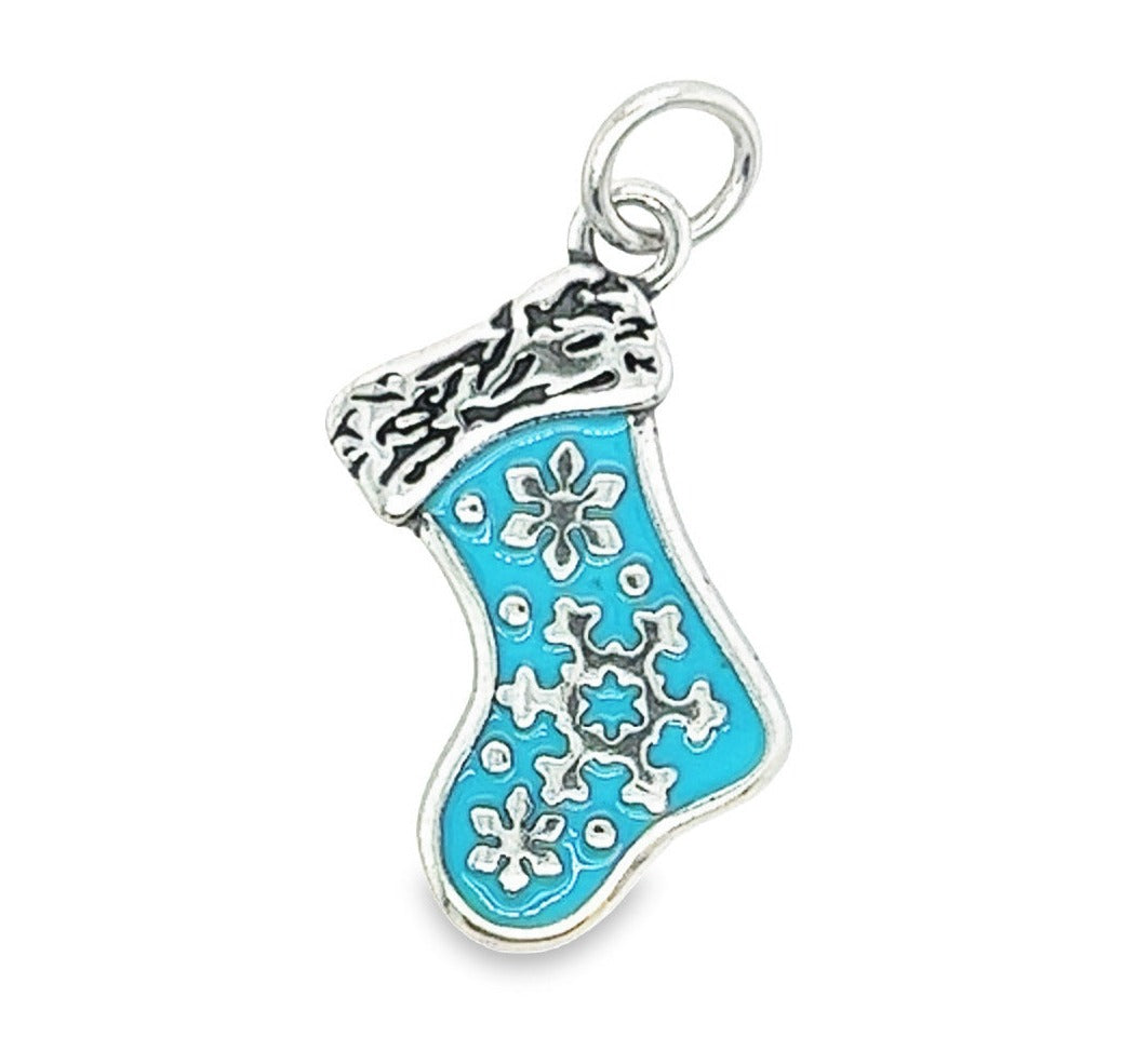 D1312 Turquoise Stocking Pendant