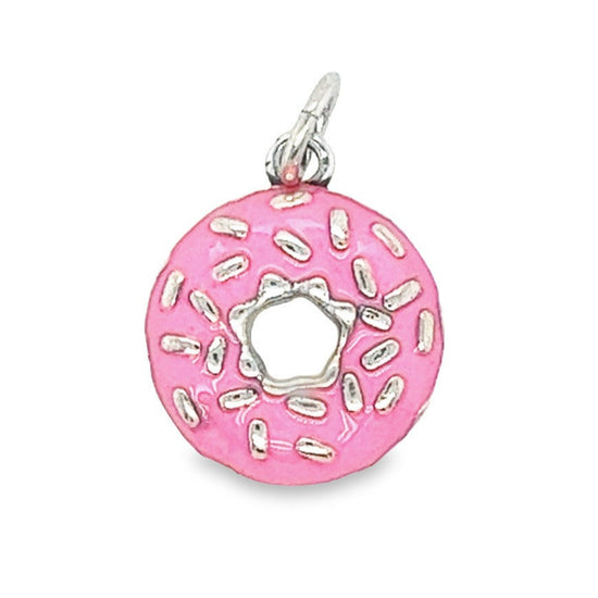 D1298 Pink Donut Pendant