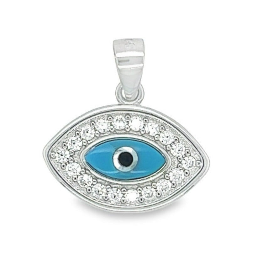 D1408 Blue Eye CZ Pendant