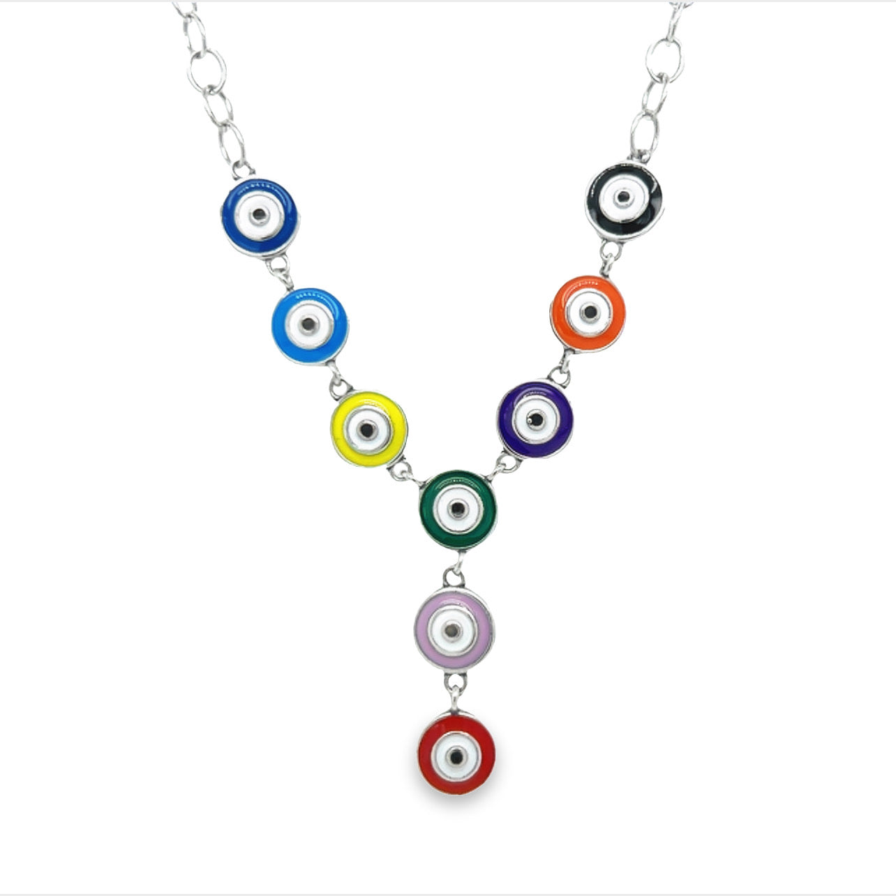 CA19 Colorful Eye Necklace