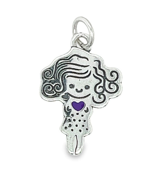 D1264 Purple Girl Pendant