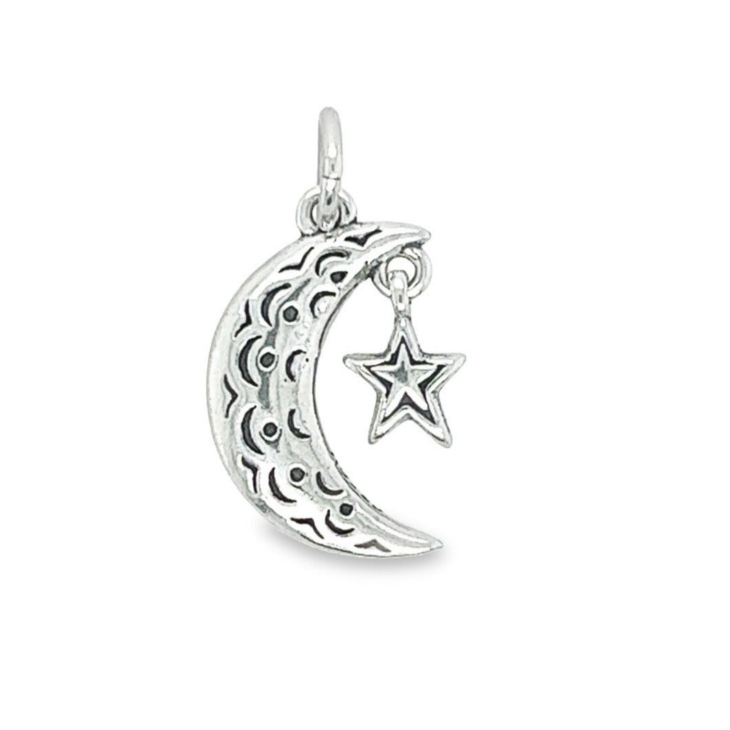 D1038 Moon And Star Pendant