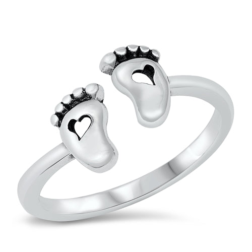 R252 Love Feet Ring