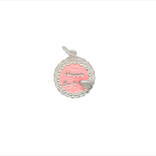 D1004 Happy Birthday Cake Pendant