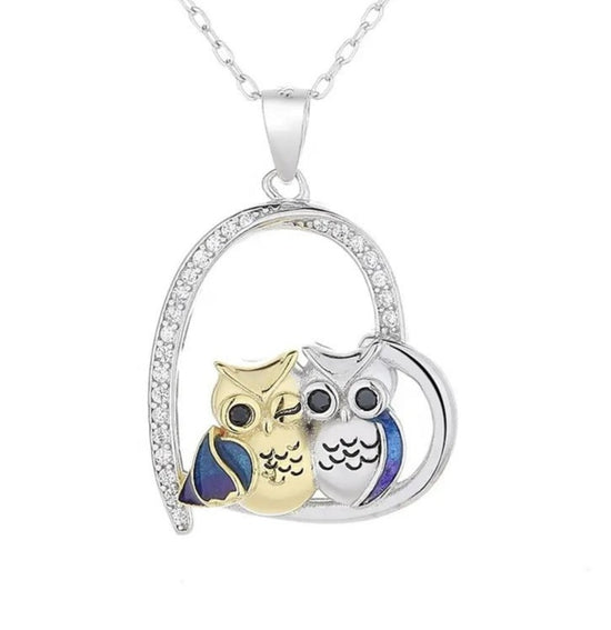 D1473 Owls Pendant