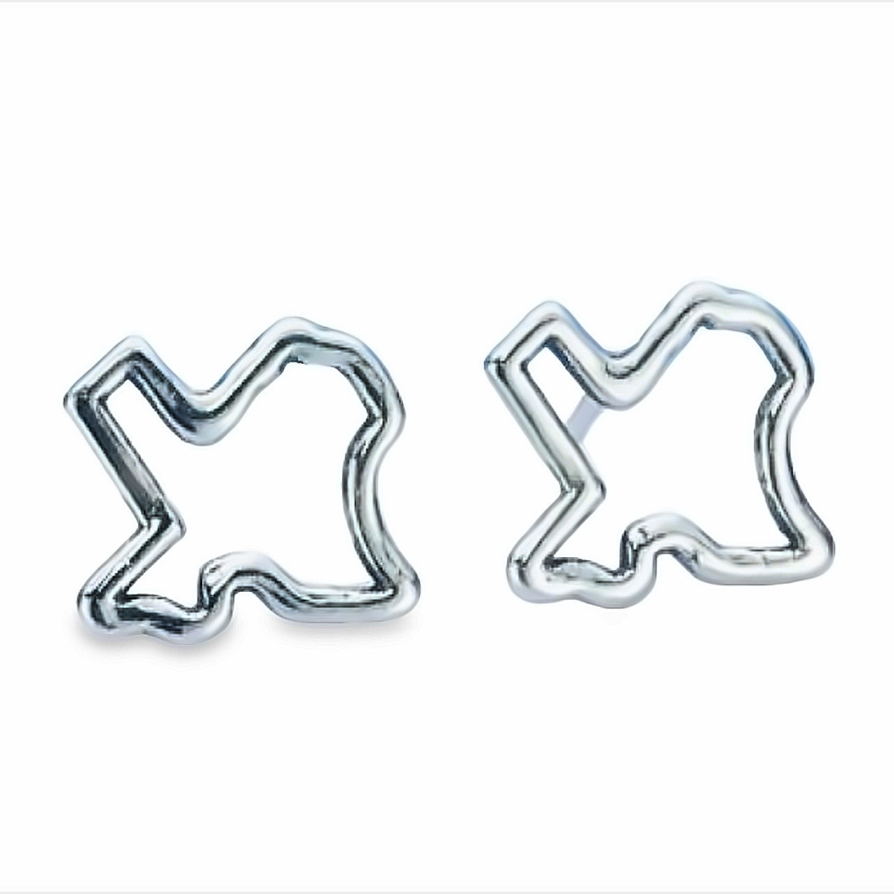 A542 Texas Map Post Earrings