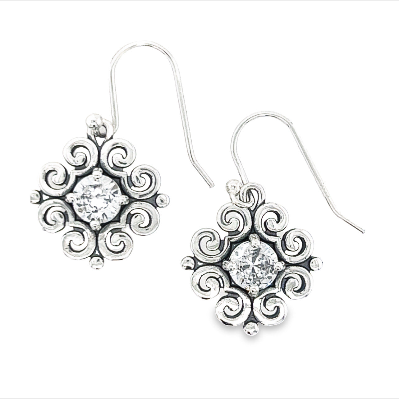 P440 Stone Elegant Design Hook Earrings