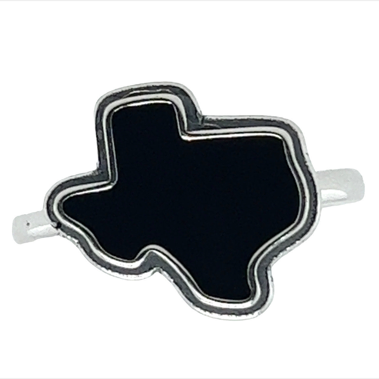 R742 Anillo Mapa Texas Negro