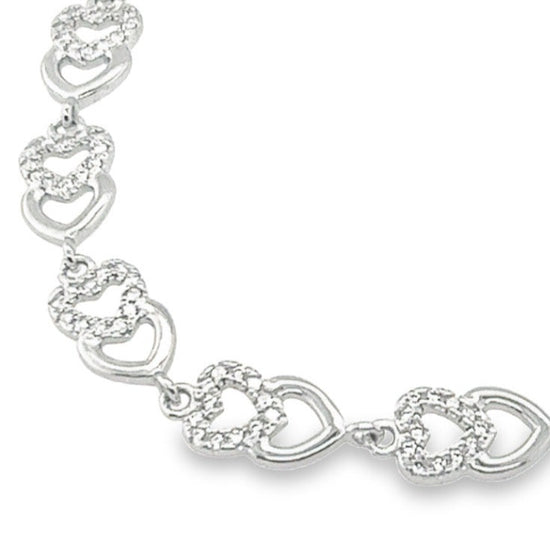 M29 Heart CZ Bracelet