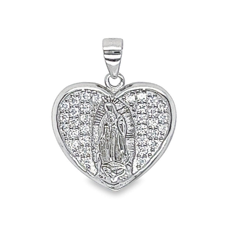 D1022 Colgante Corazón Guadalupe CZ