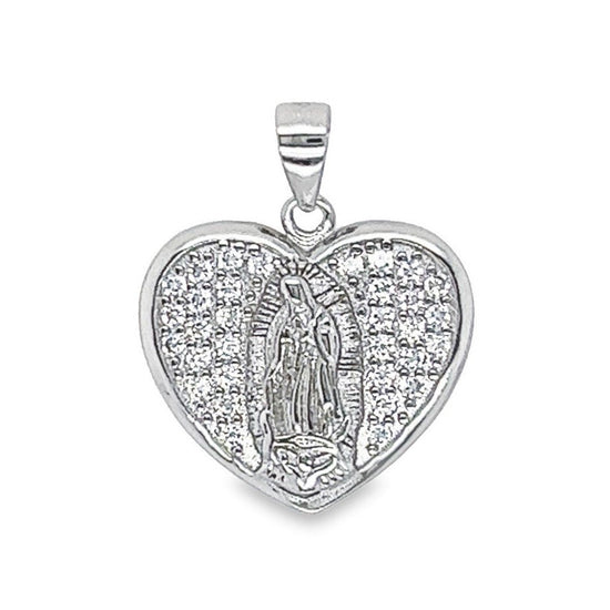 D1022 Colgante Corazón Guadalupe CZ