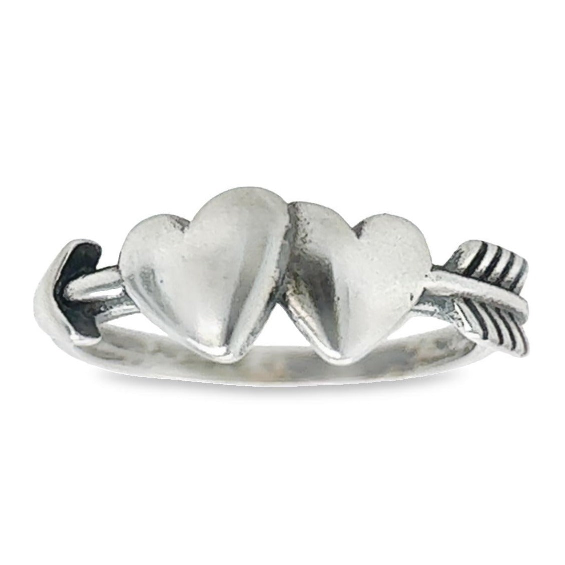 Anillo de corazón con flecha R7