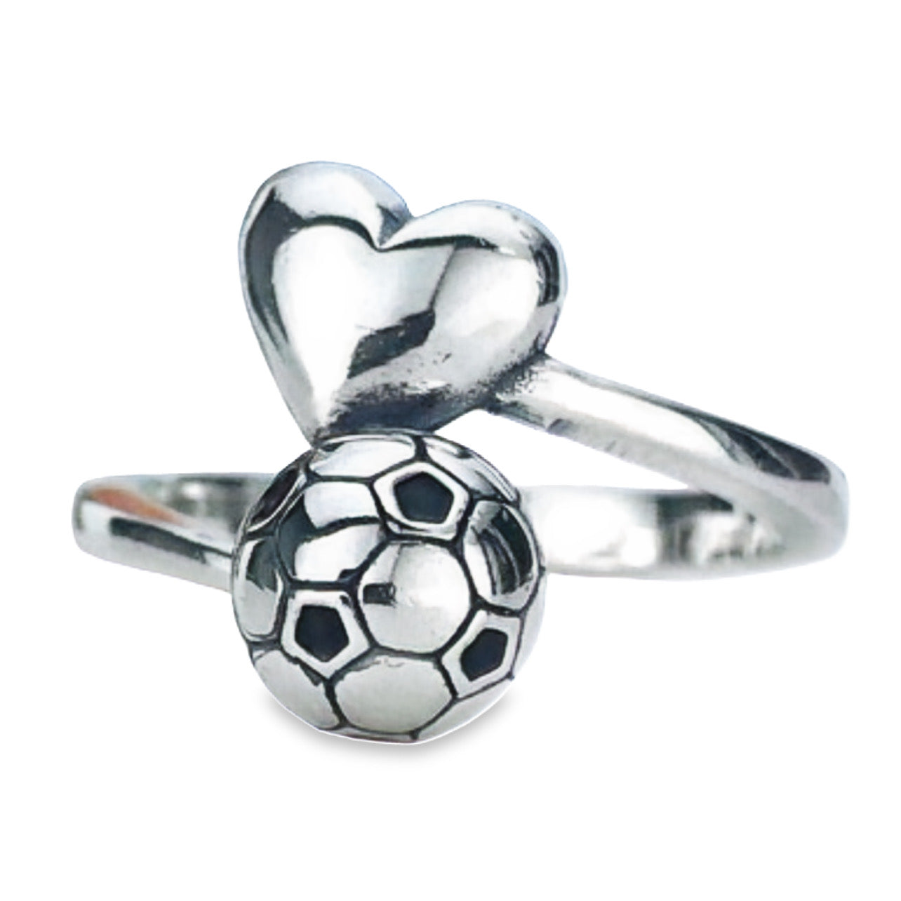 R511 Soccer Ball With Heart Ring