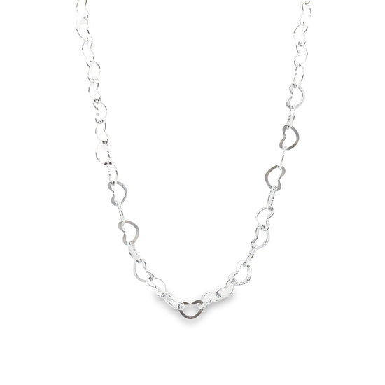 CA71 linked heart Necklaceu