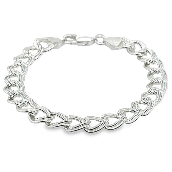 M109 Double Link Curb Chain Bracelet 7mm