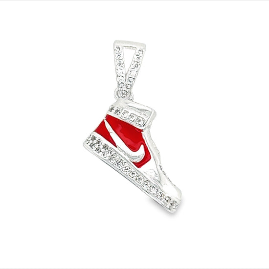 D1439 Red Sneaker Pendant