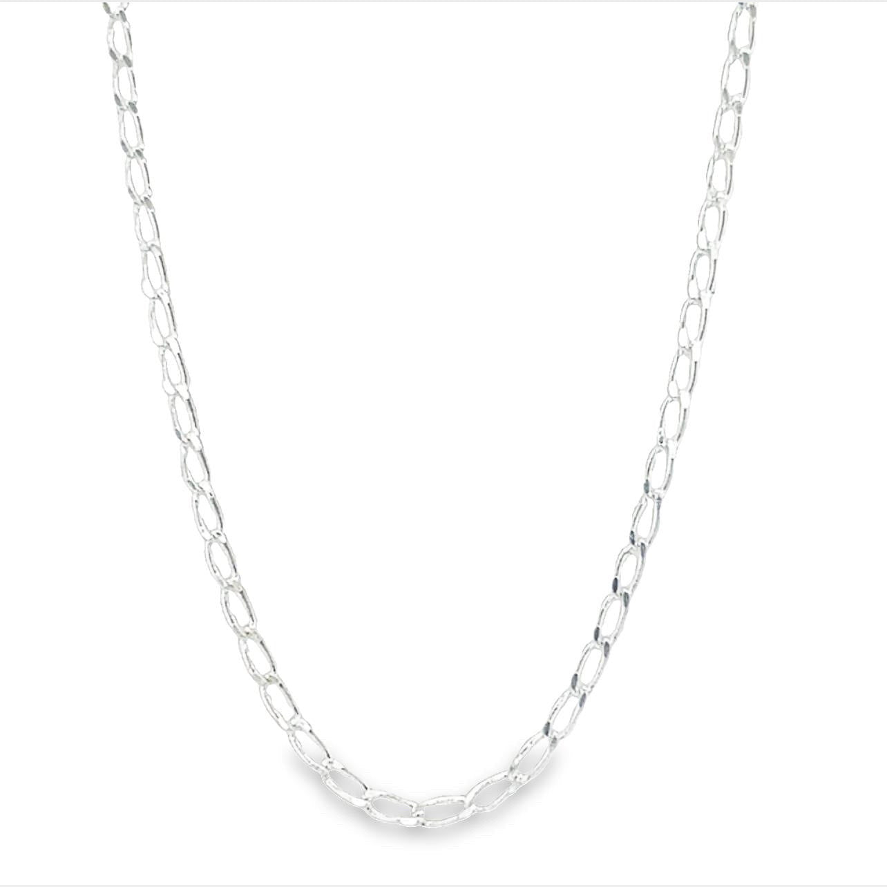 CA137 Long Cuban Curb Chain Necklace 2mm