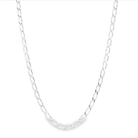 CA137 Long Cuban Curb Chain Necklace 2mm