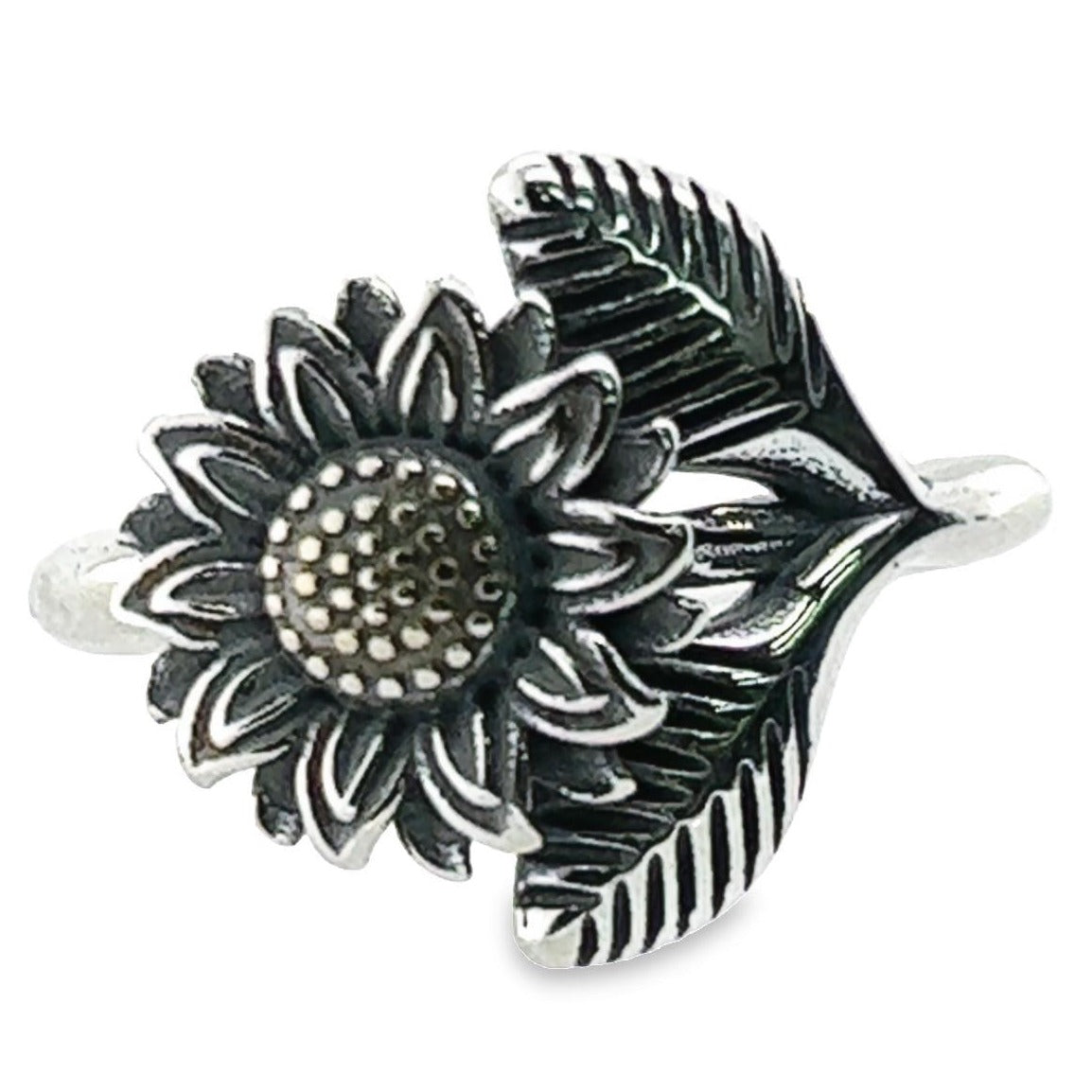 R498 Anillo Vintage Girasol