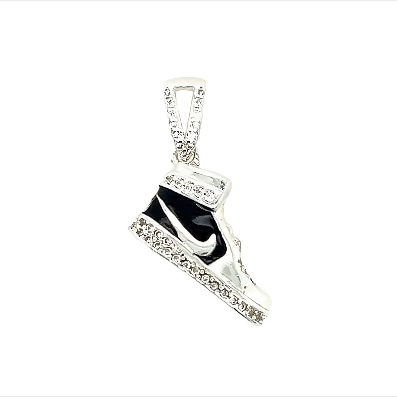 D1438 Black Sneaker Pendant