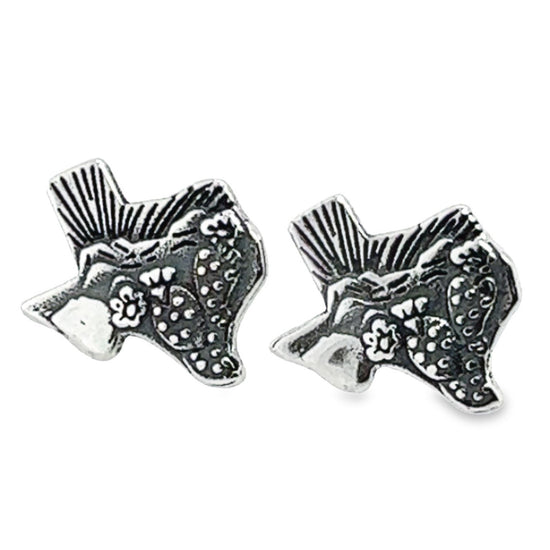 A543 Texas Map Post Earrings