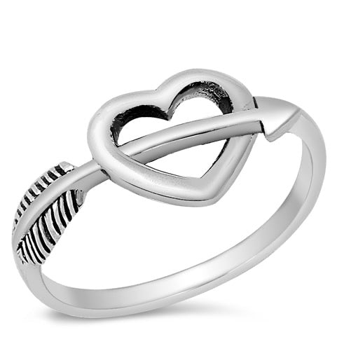 R30 Arrowed Heart Ring