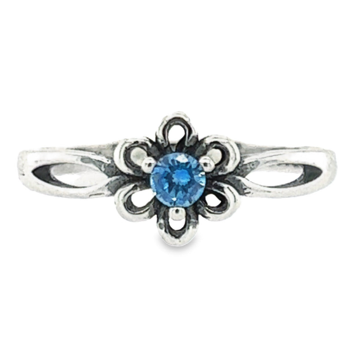 RK5 Anillo Flor Azul