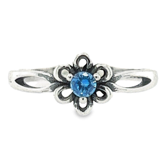 RK5 Blue Flower Ring