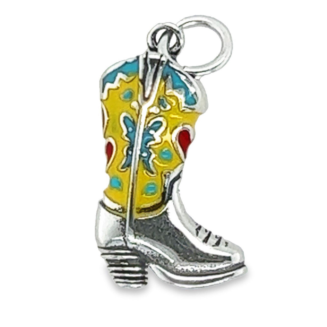 D1416 Yellow Boot Pendant