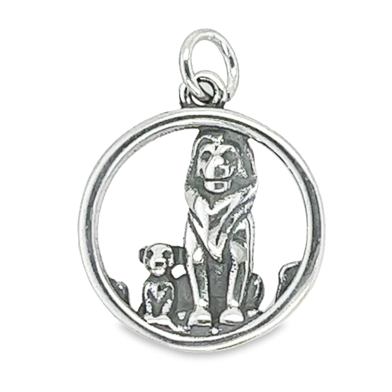 D1459 Father And Son Lion Pendant