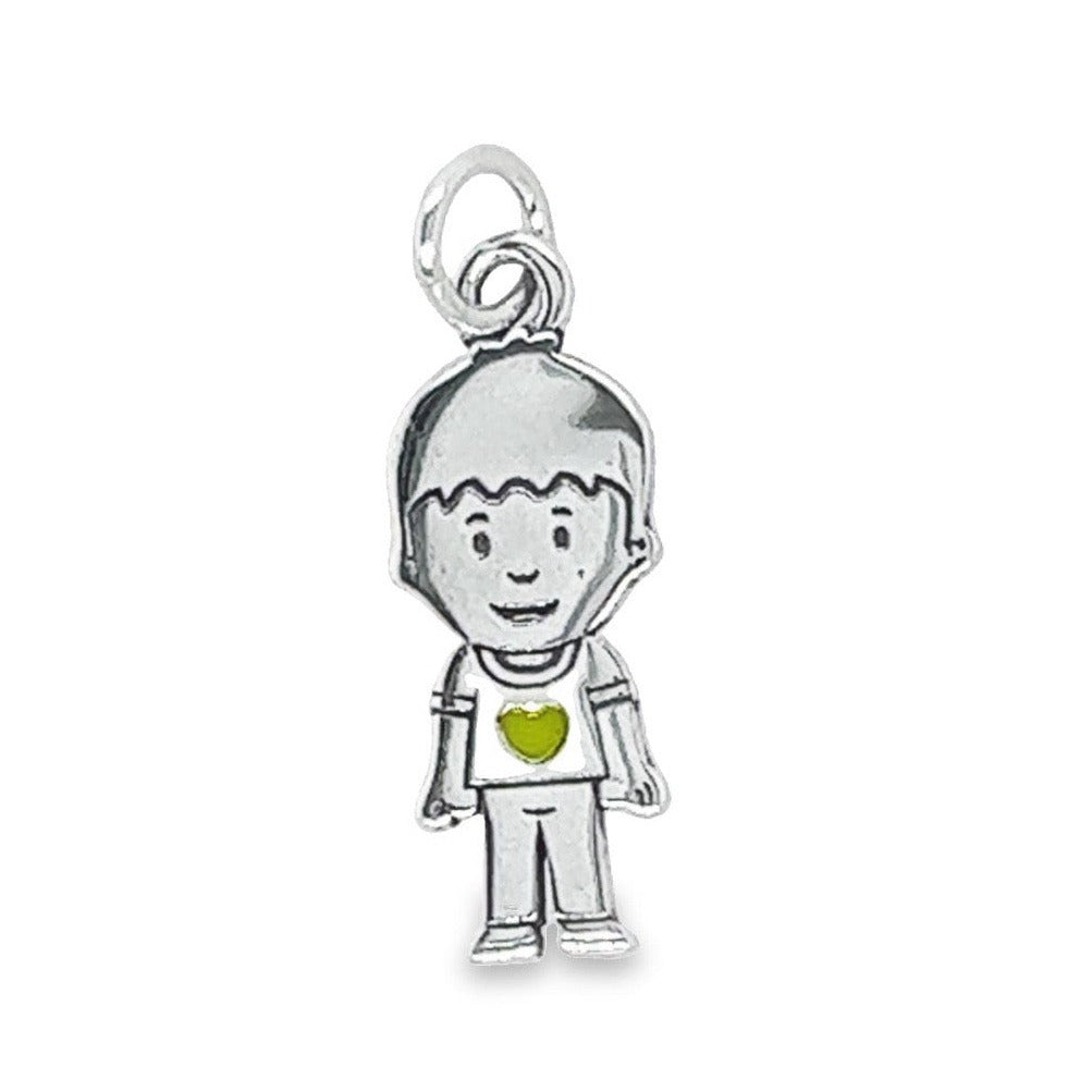 D1267 Lemon Green Boy Pendant