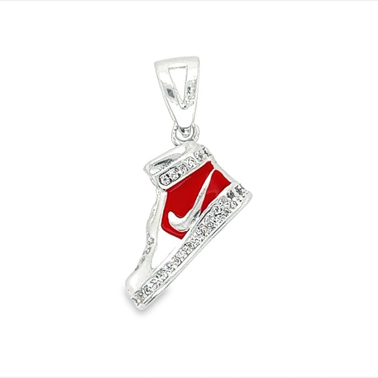 D1439 Red Sneaker Pendant