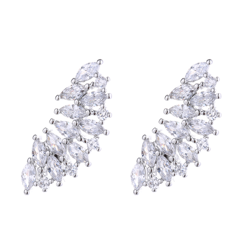 A353 Climber Style Stone Earring